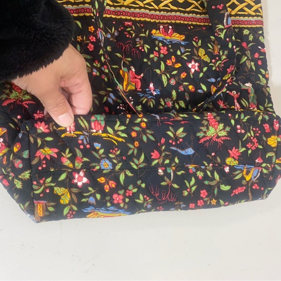Vera Bradley Quilted Duffle Bag multi color Japanese print Travel Tote - Picture 3 of 11